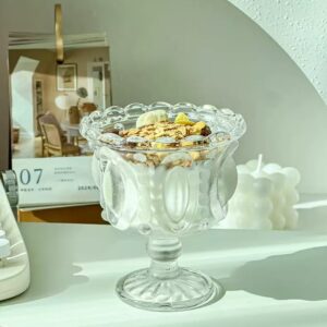 Nordic embossed glass cup