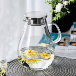 Ronud design glass cold water kettle