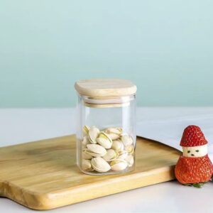 Square glass storage jar 200ml