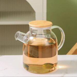 1800ml Glass cold water kettle with Bamboo lid