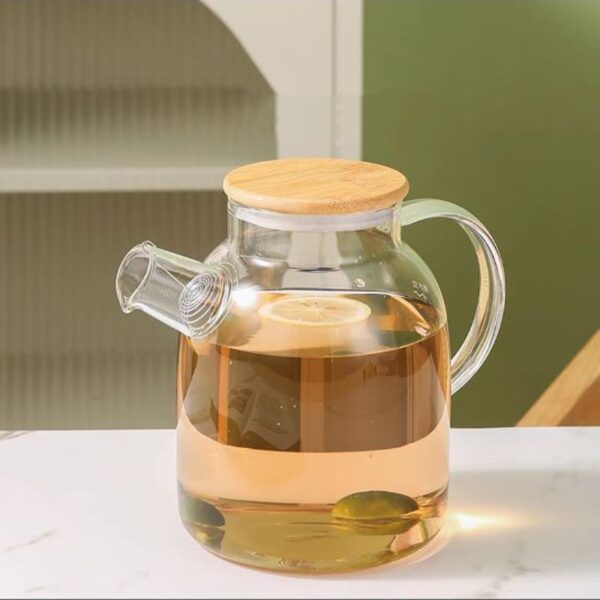 1800ml Glass cold water kettle with Bamboo lid