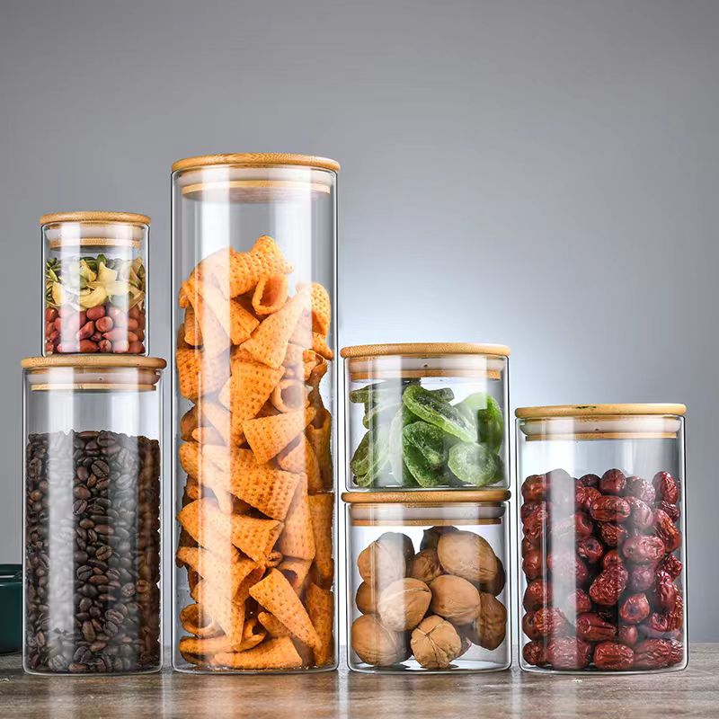 Home Glass storage jar