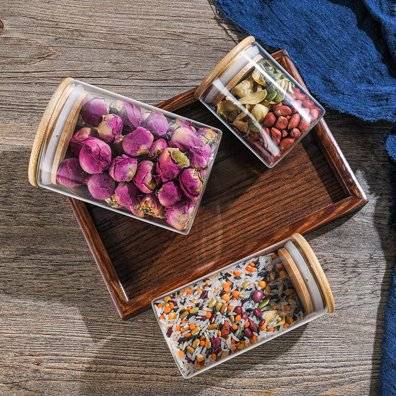 Home Glass storage jar