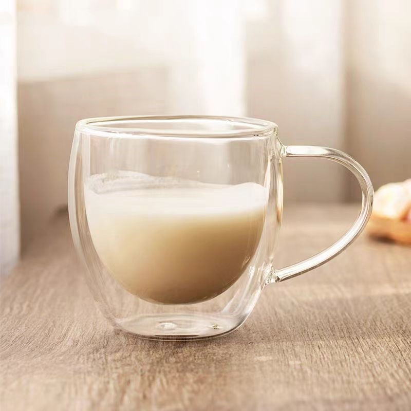 Double-layer glass cup