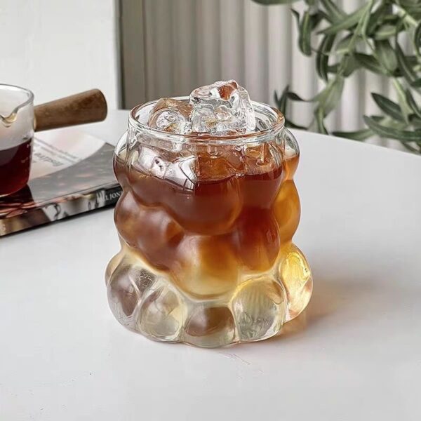 Grape shaped glass cup