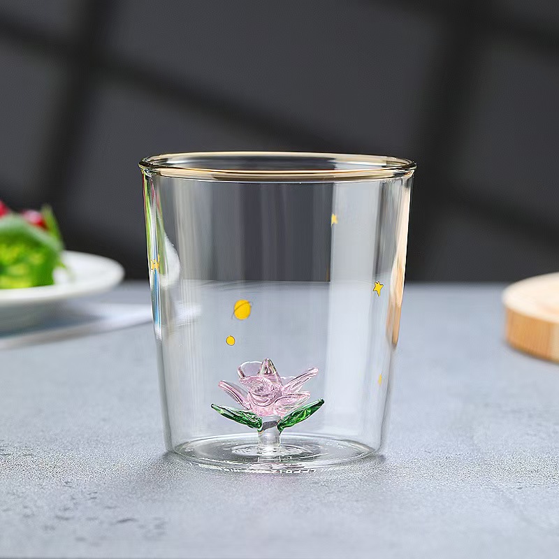 Home 花朵玻璃杯