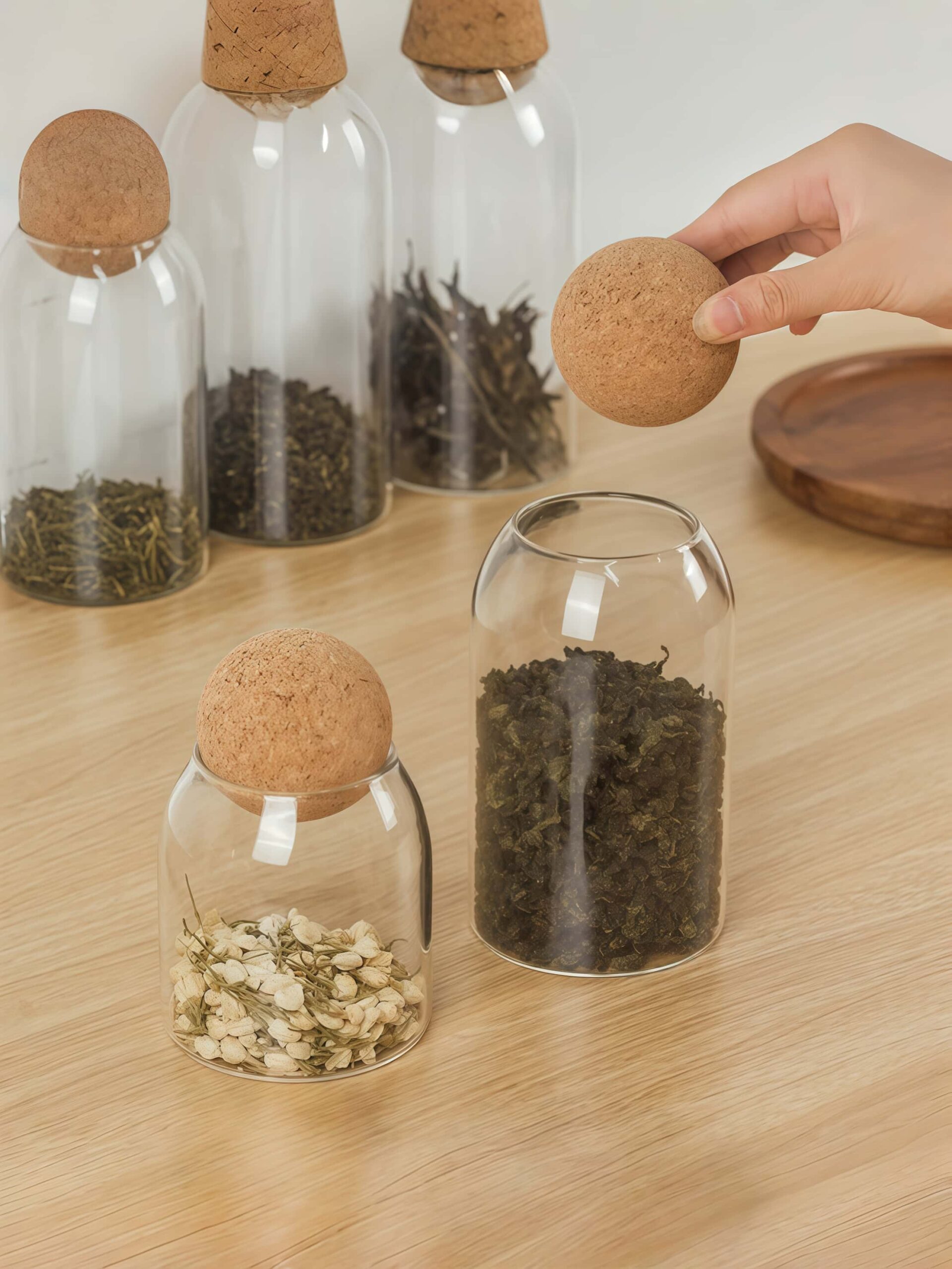 Spherical lid jar