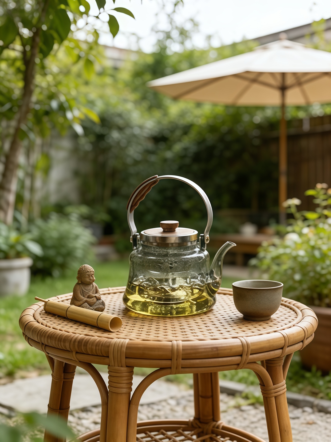 Basket-shaped pot